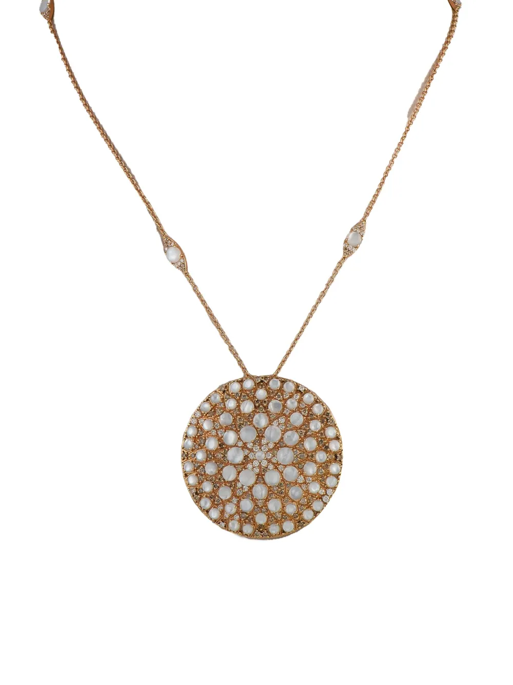 Pasquale Bruni 18K yellow gold diamond and mother of pearl necklace | Image 2
