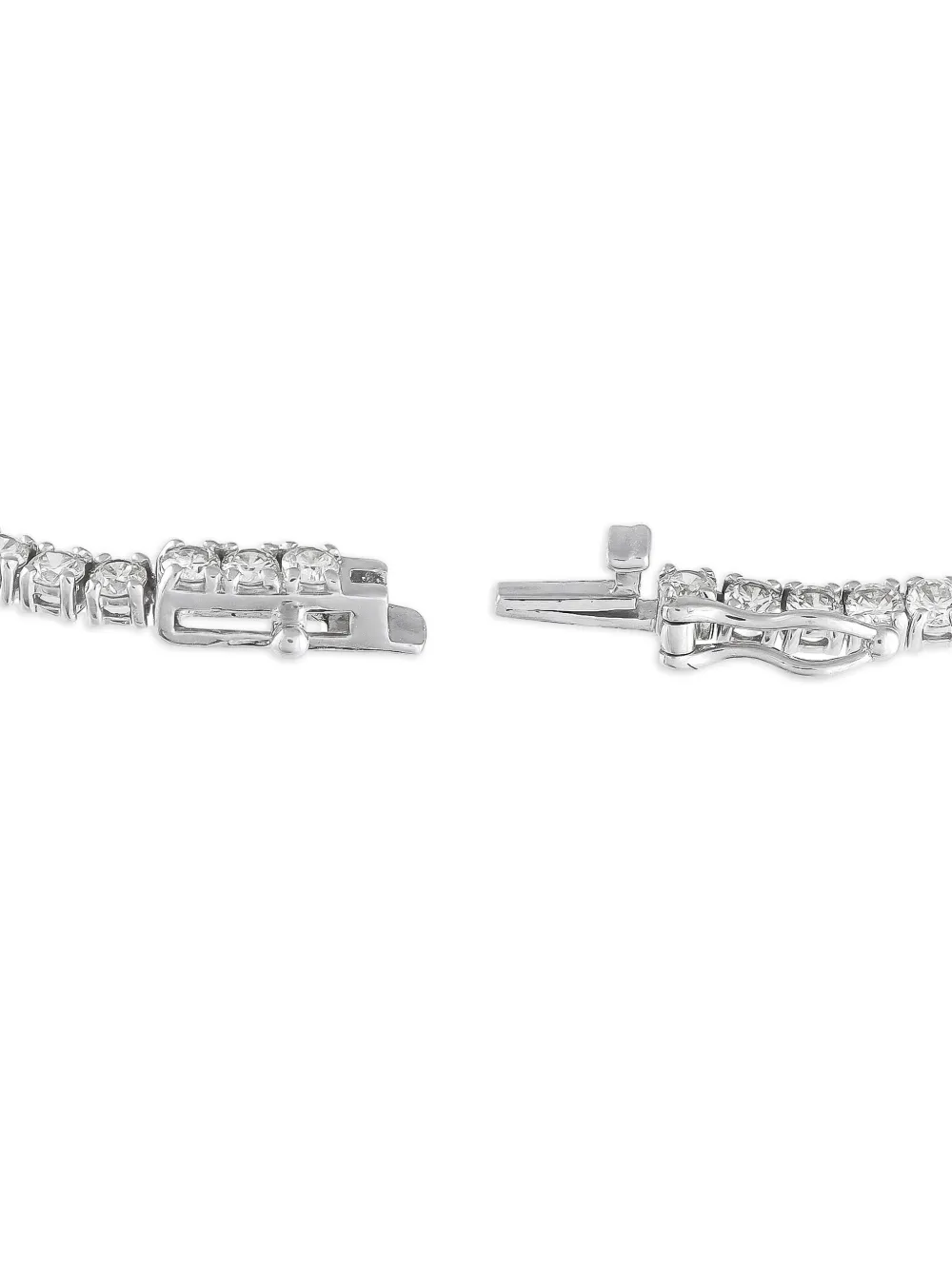 LB Exclusive 18K white gold diamond tennis necklace | Image 2