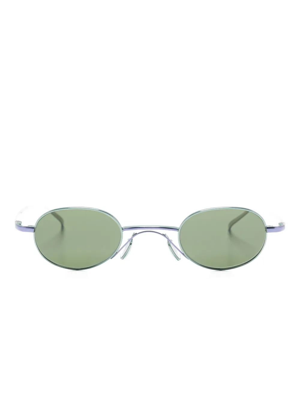 Christian Roth oval-frame sunglasses | Green | Image 1