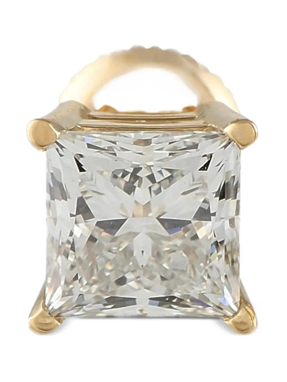 LB Exclusive 14K yellow gold diamond stud earrings | Image 2