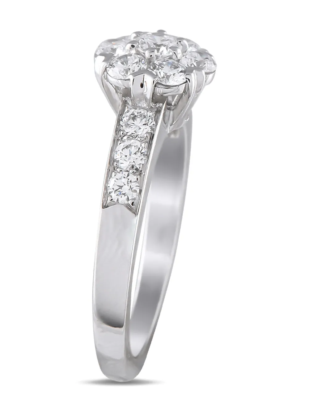 Van Cleef & Arpels 18K white gold Fleurette diamond ring | Image 2