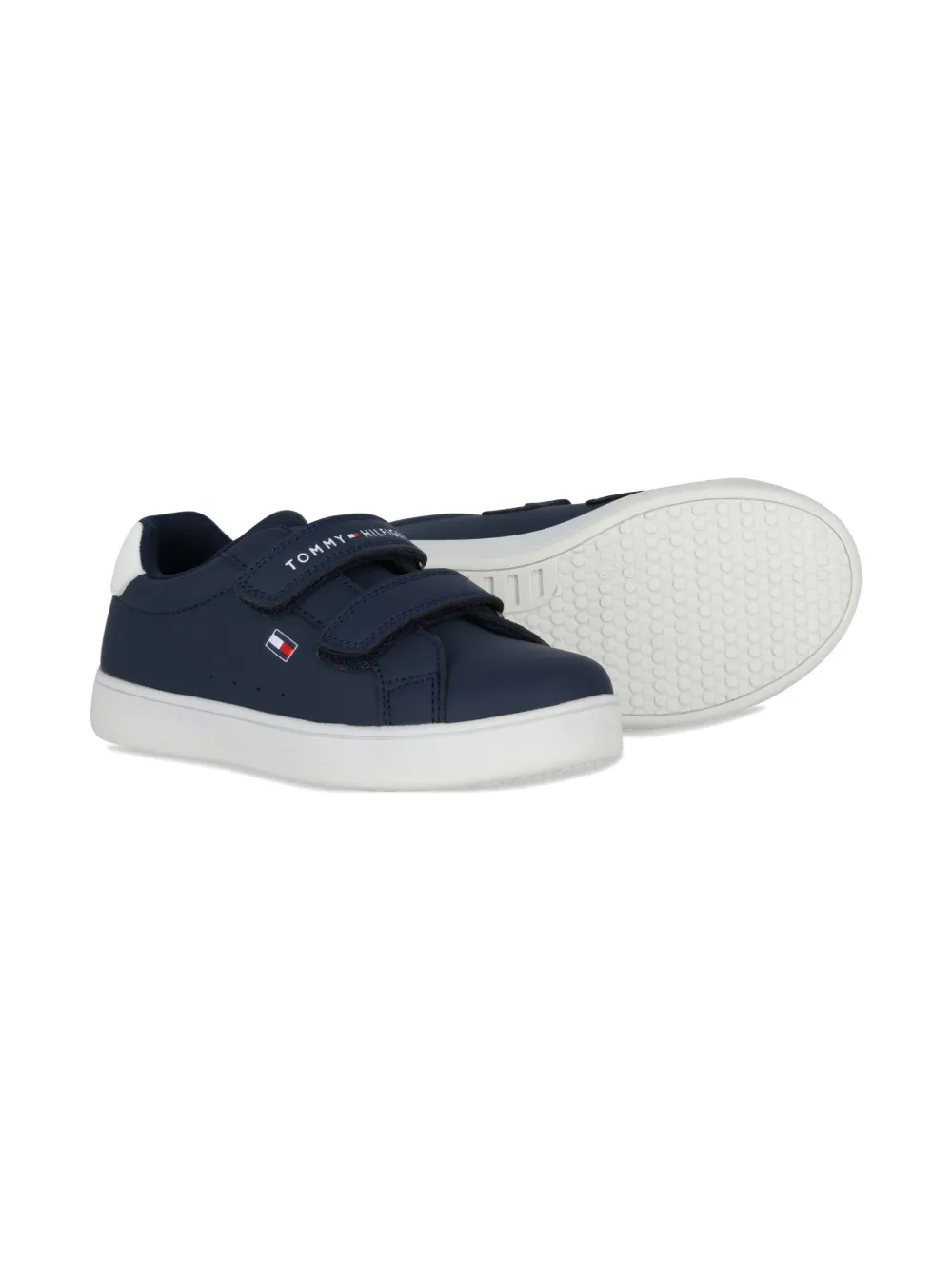 Tommy Hilfiger Junior logo-detail sneakers Blauw