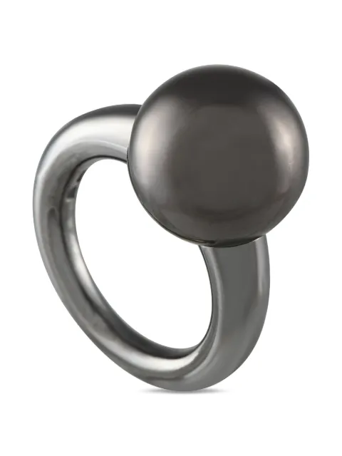 Mikimoto anillo Margarita en oro blanco de 18kt con perla