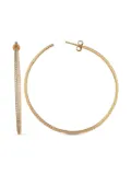 Roberto Coin Pre-Owned 18K gold Coin Perfect diamond ruby hoop earrings