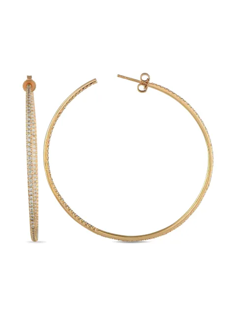 Roberto Coin Pre-Owned arracadas Coin Perfect en oro amarillo de 18kt con diamantes y rubí