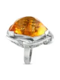 LB Exclusive platinum citrine and diamond ring - Silver