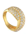 Van Cleef & Arpels 18K yellow gold Crossover diamond ring