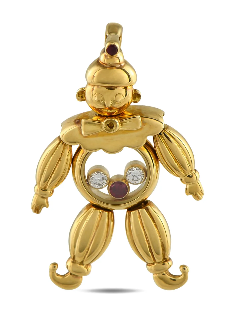 Chopard Pre-Owned 18K gold Clown diamond pendant | Gold | Image 1
