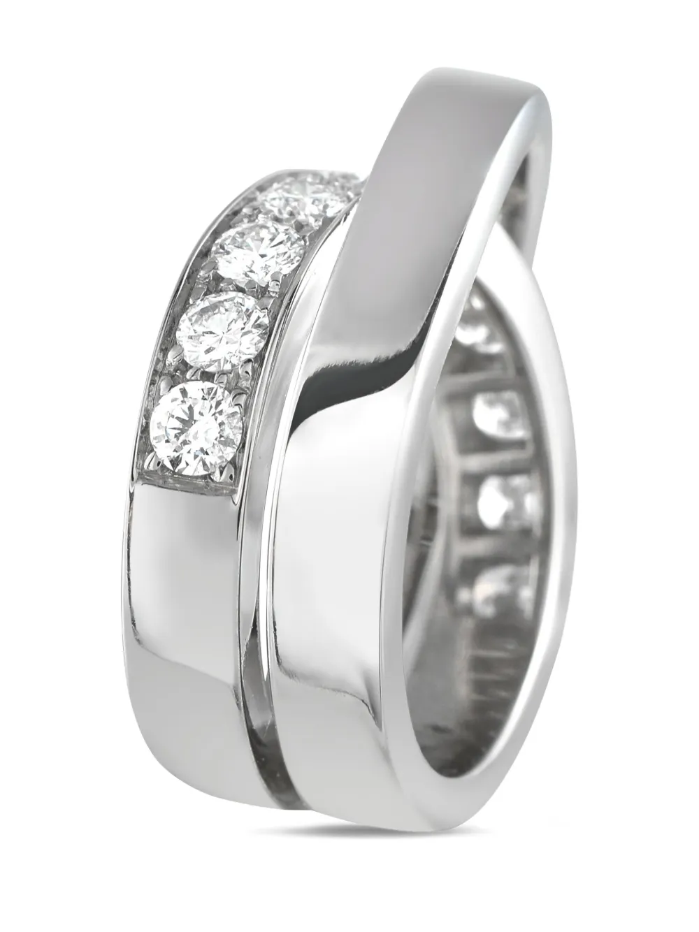 Cartier 18K white gold Nouvelle Vague diamond ring | Silver | Image 1