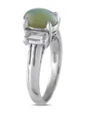 LB Exclusive platinum Cats Eye diamond ring - Silver
