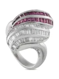 LB Exclusive platinum ruby and diamond ring - Silver