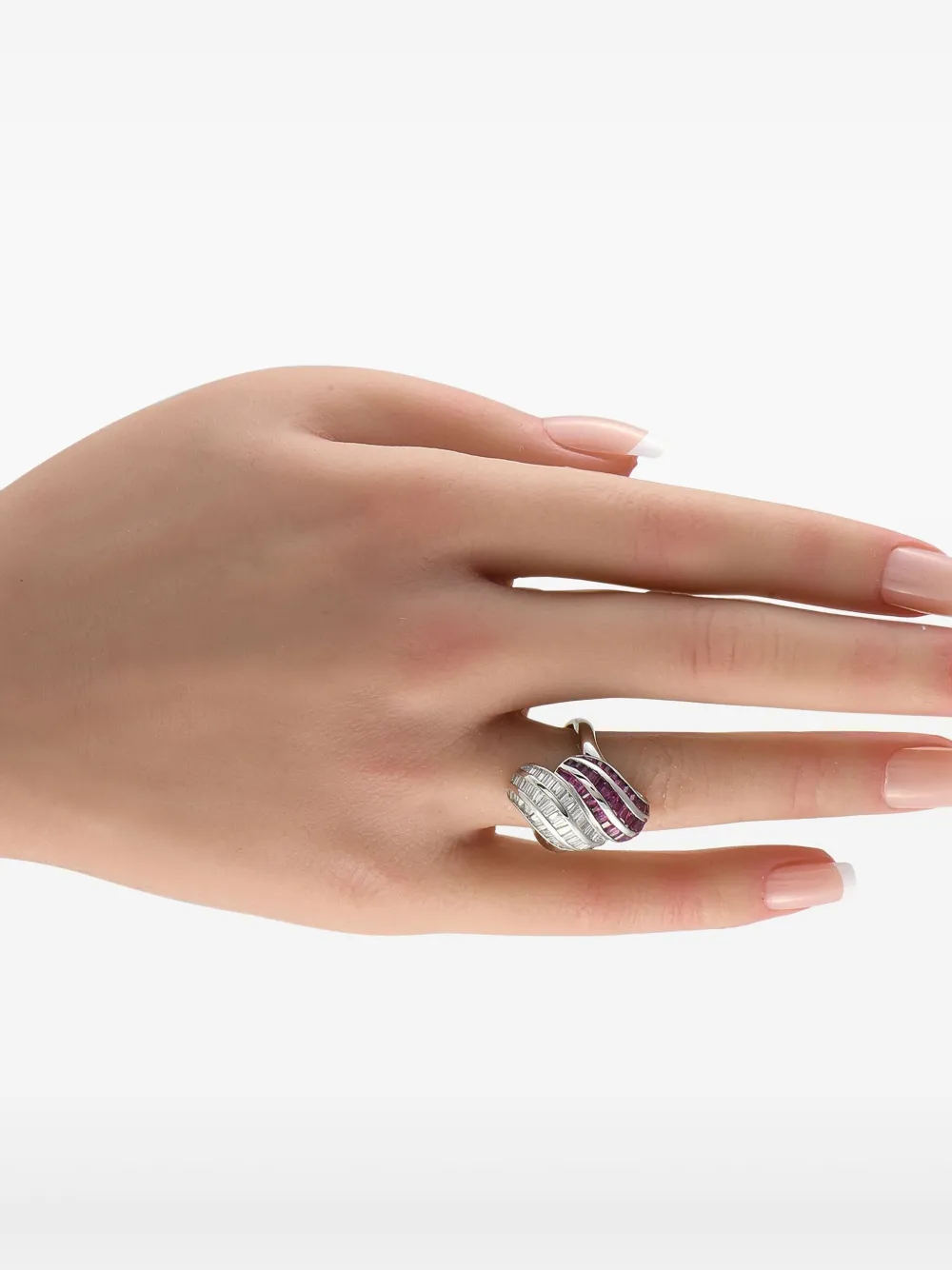 LB Exclusive platinum ruby and diamond ring | Image 2