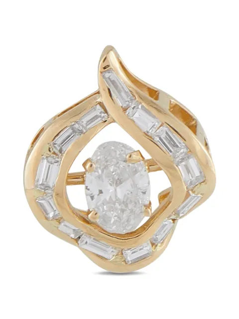 LB Exclusive 14K yellow gold diamond pendant