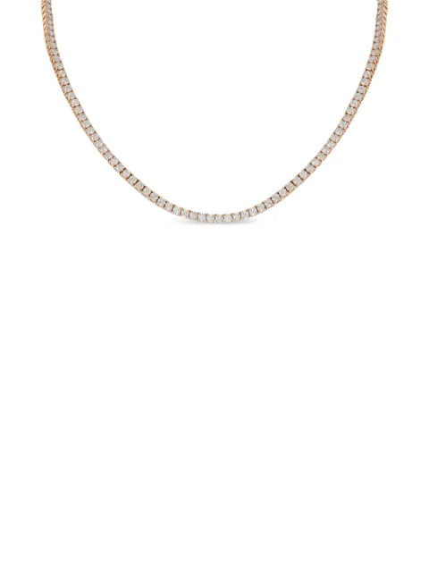 LB Exclusive 18K rose gold Tennis diamond necklace