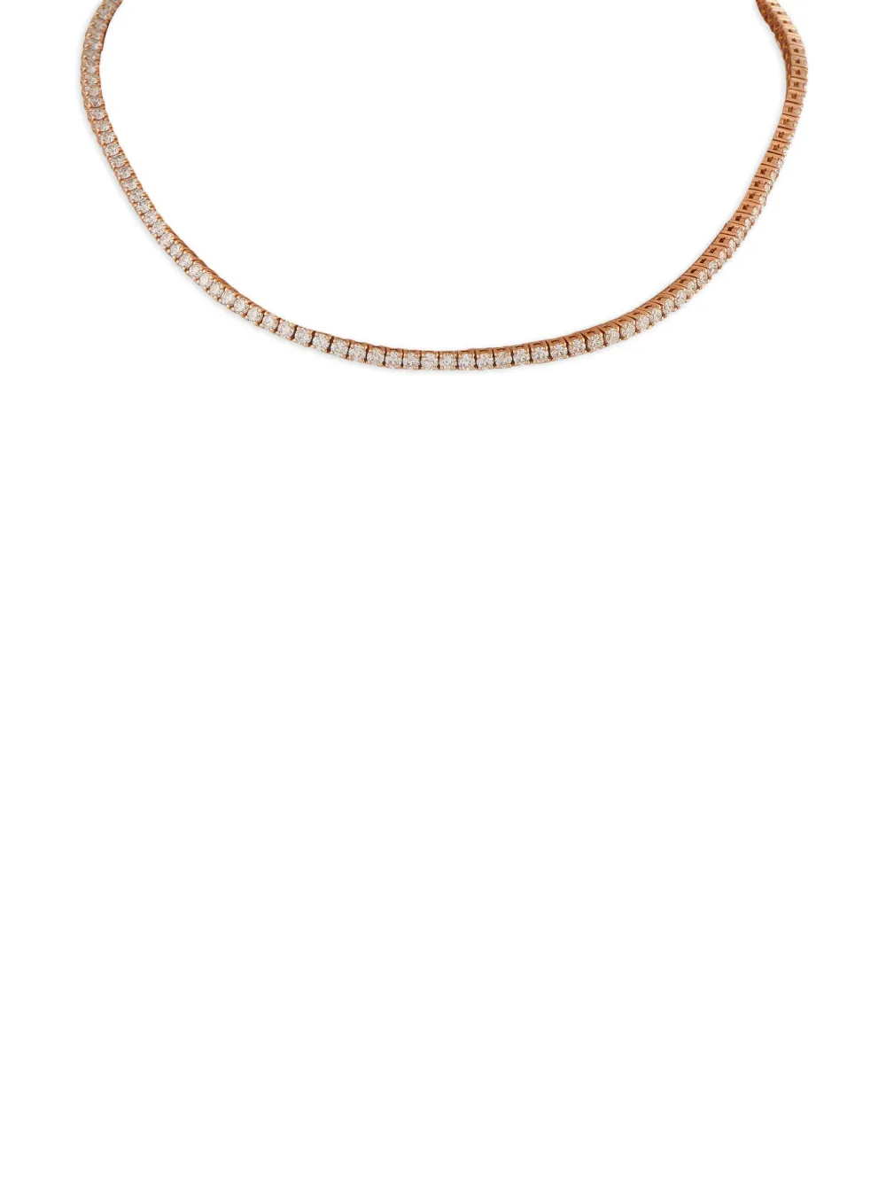 LB Exclusive 18K rose gold Tennis diamond necklace | Image 2