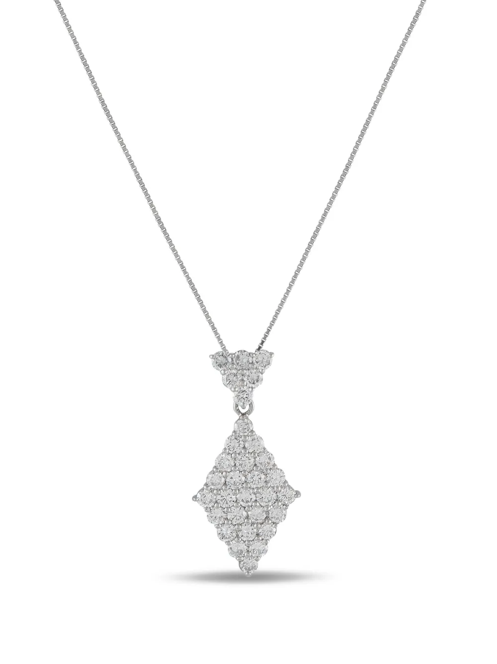 LB Exclusive platinum Kite diamond necklace | Image 2