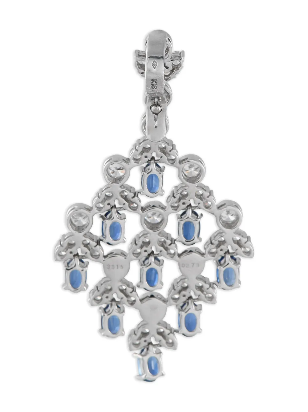 LB Exclusive 18K white gold sapphire and diamond pendant | Image 2