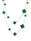 Van Cleef & Arpels 18kt yellow gold Magic Alhambra malachite necklace