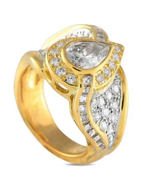 LB Exclusive 18K yellow gold diamond ring