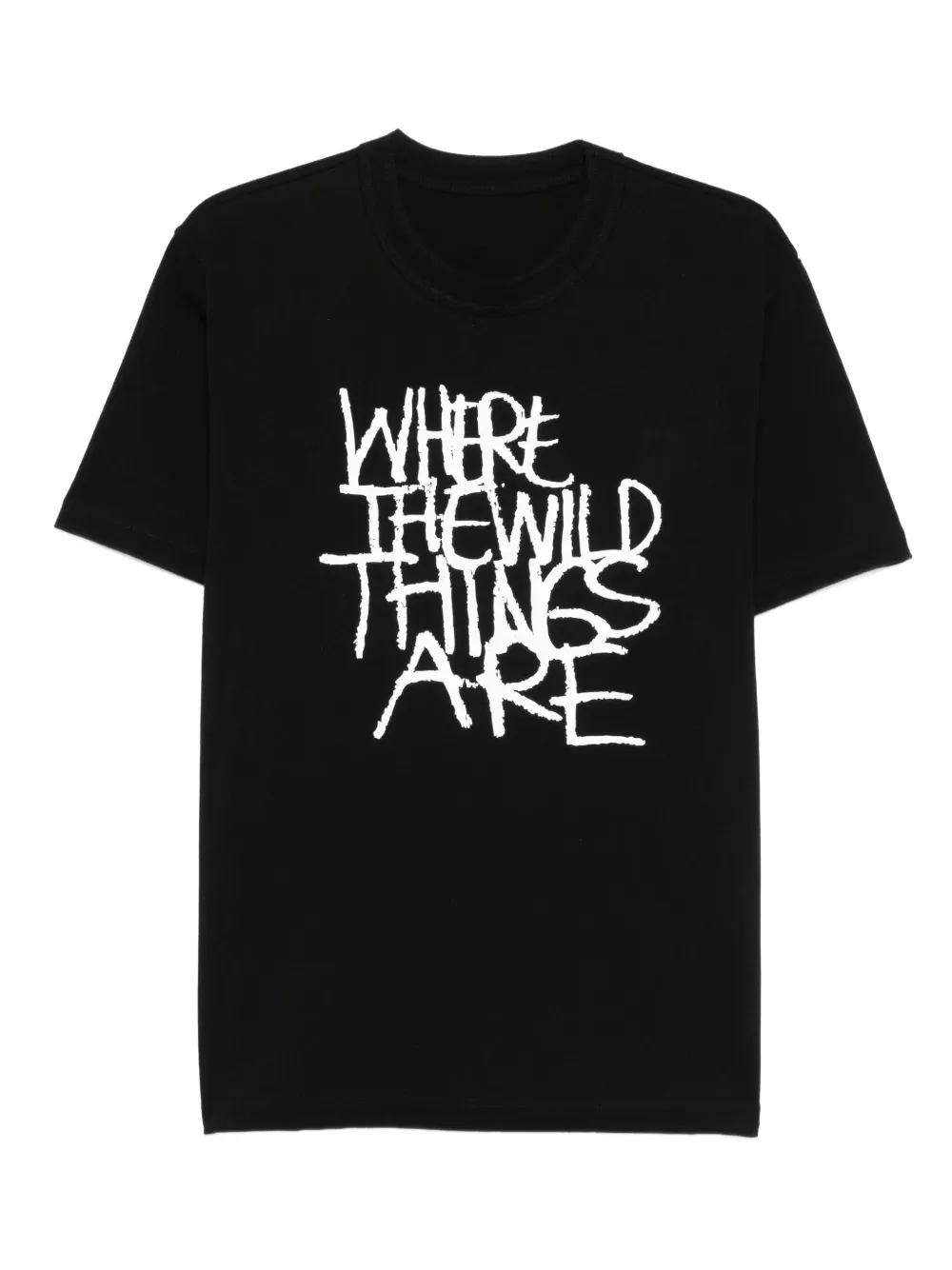 Sacai T-shirt met grafische print Zwart