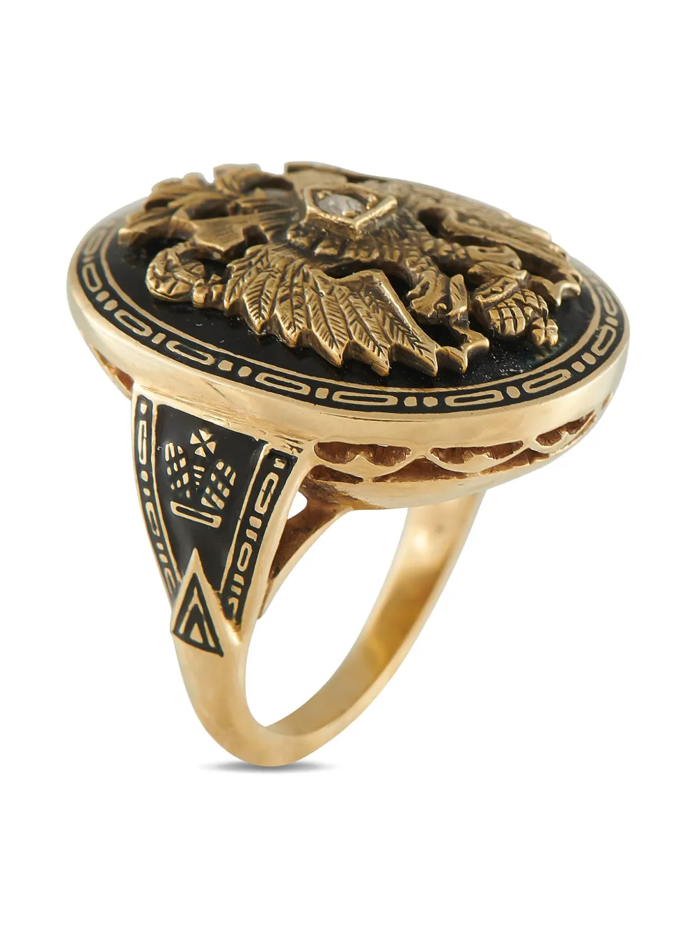 LB Exclusive 14K gold Russian diamond ring | Image 2