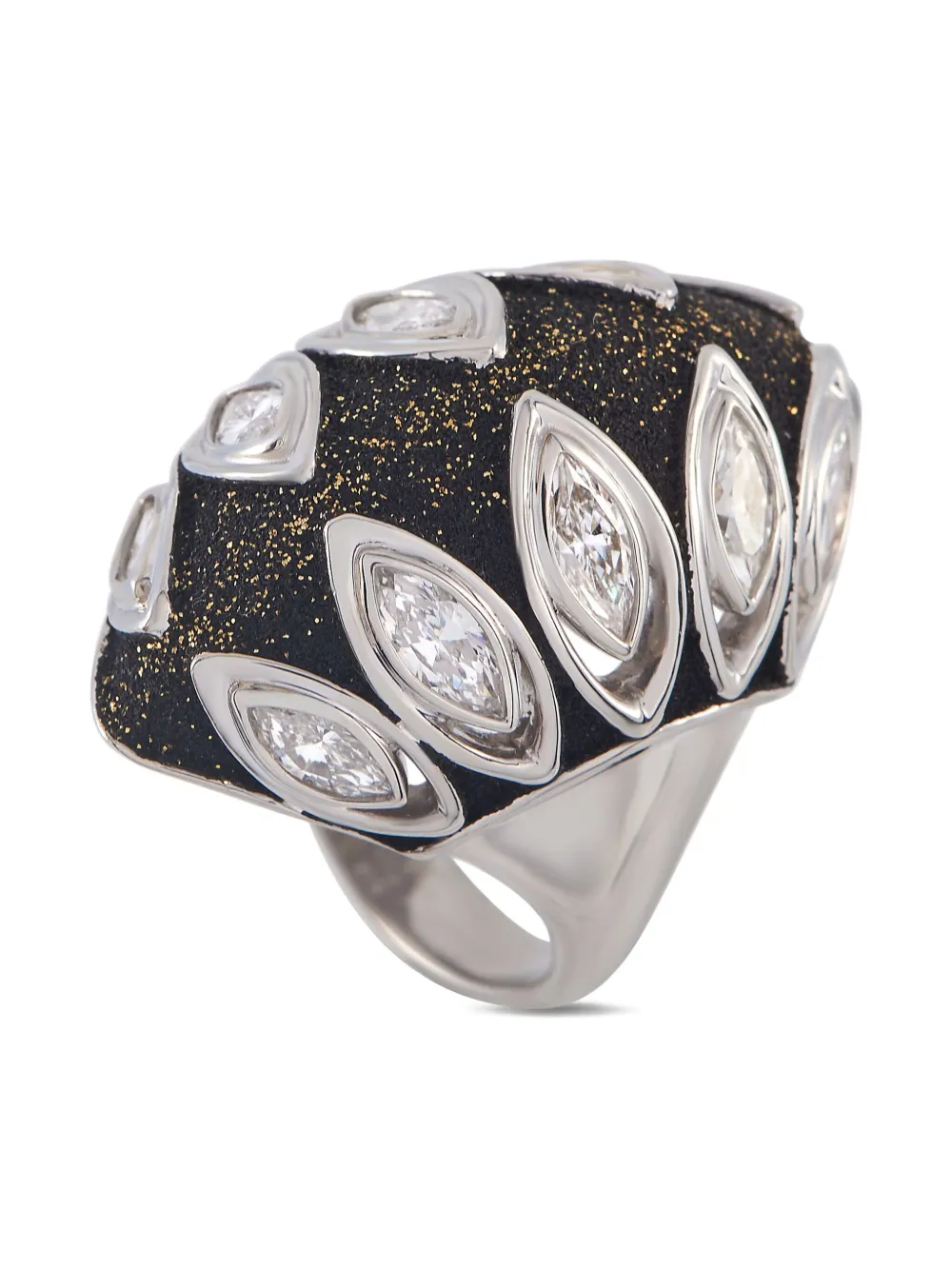LB Exclusive platinum diamond signet ring | Image 2