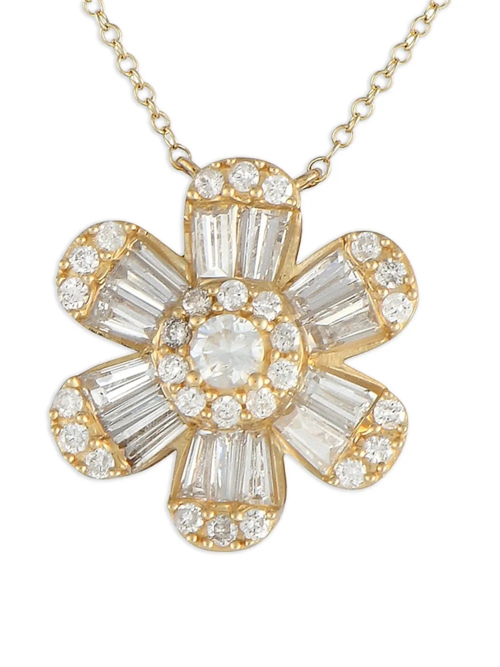 LB Exclusive 14K yellow gold diamond necklace | Gold | Image 1