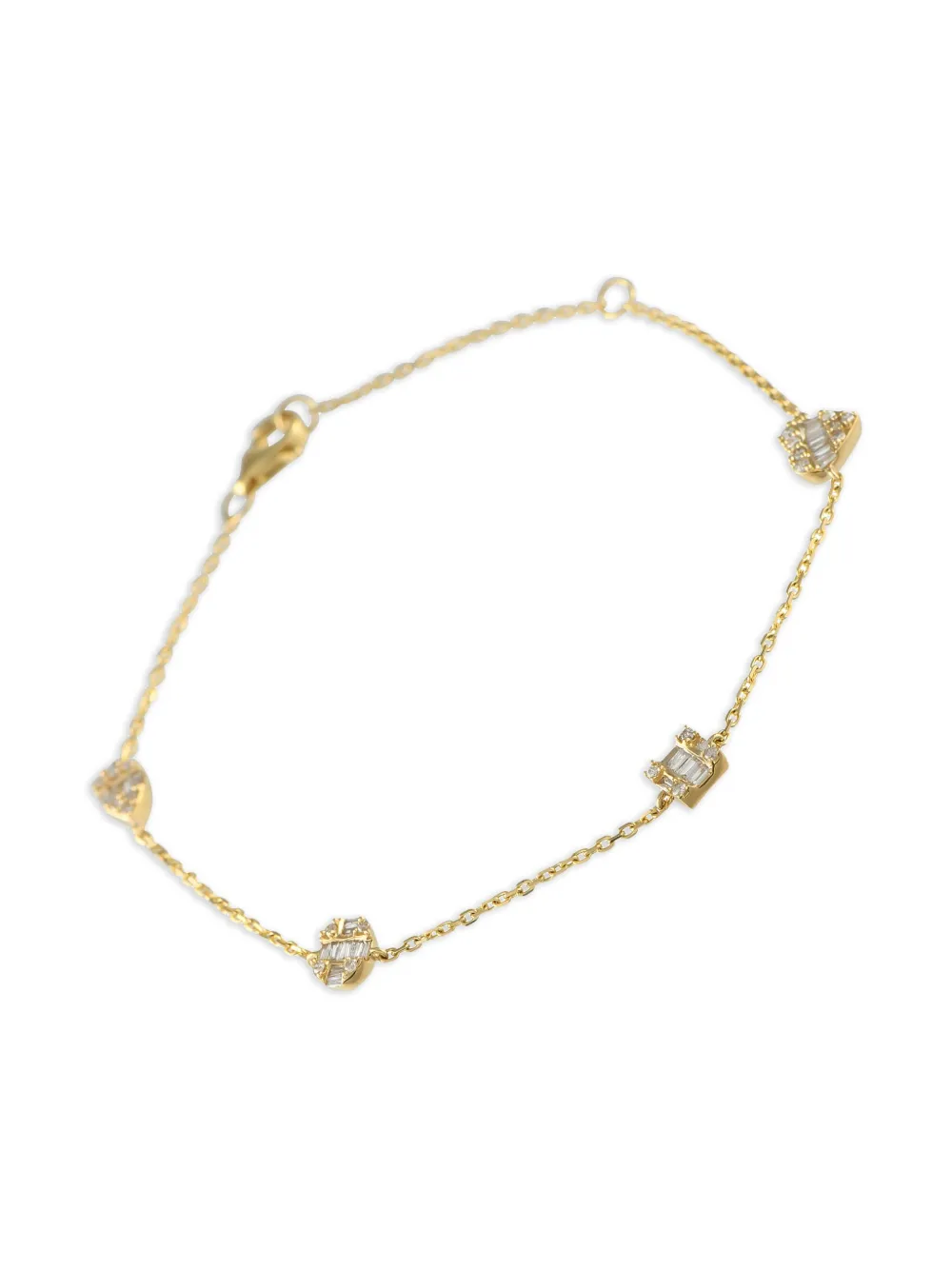 LB Exclusive 14K yellow gold Station diamond bracelet | Gold | Image 1