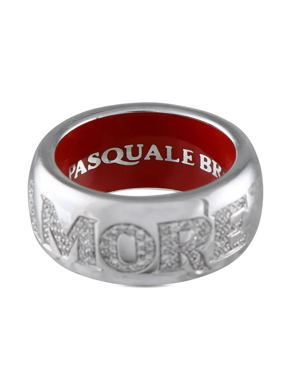 Pre-owned Pasquale Bruni 18k White Gold Diamond Ring In Silver