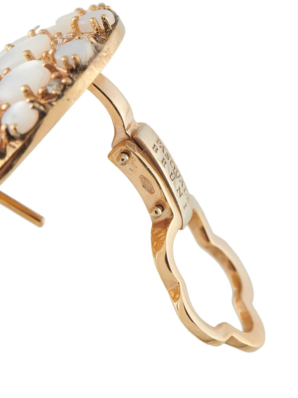 Pre-owned Pasquale Bruni 18k Rose Gold Diamond Earrings In Pink