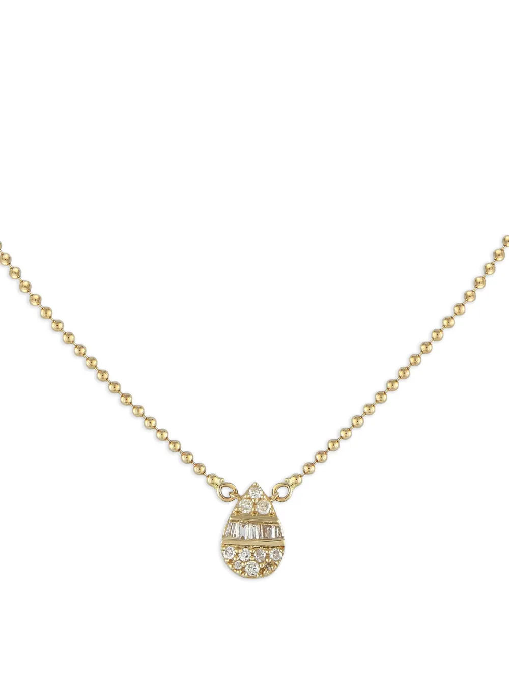 LB Exclusive 14kt yellow gold teardrop diamond necklace | Gold | Image 1
