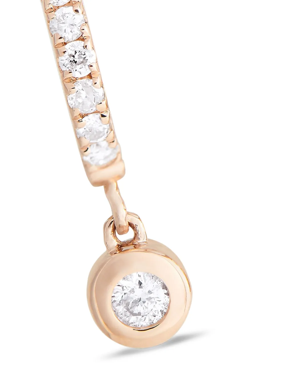 LB Exclusive 14K rose gold diamond drop earrings | Image 2