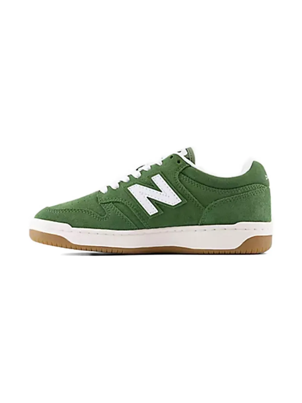 New Balance Kids B480 LACE suede-leather sneakers Green