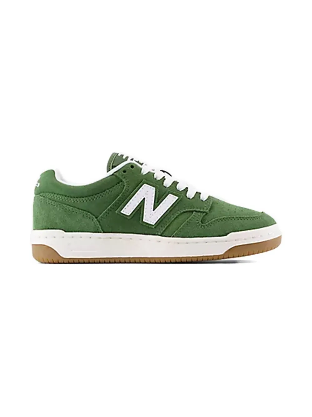 New Balance Kids B480 LACE suede-leather sneakers - Groen