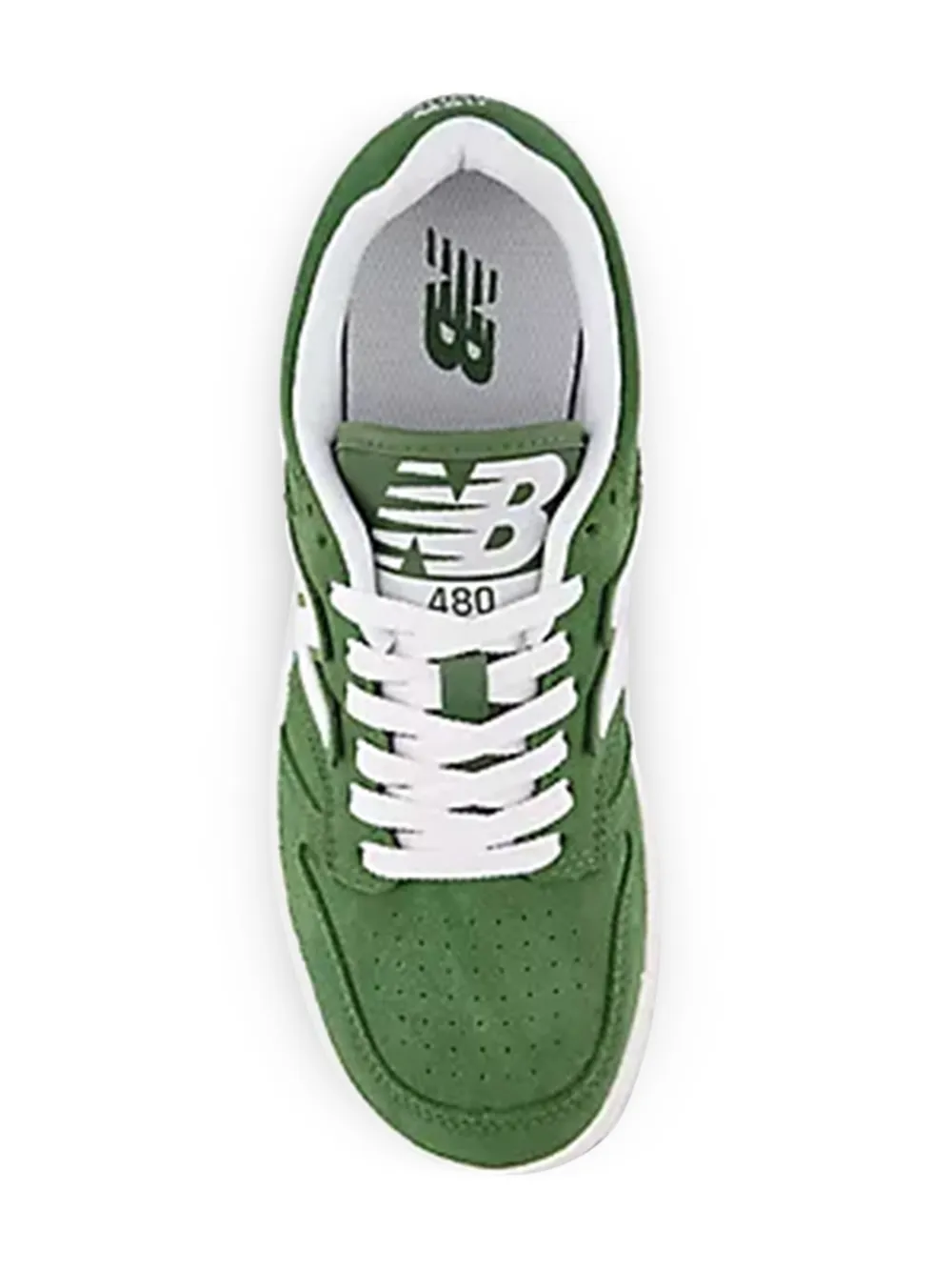 New Balance Kids B480 LACE suede-leather sneakers Green