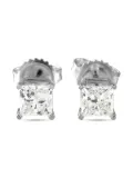 LB Exclusive 14K white gold diamond stud earrings - Silver
