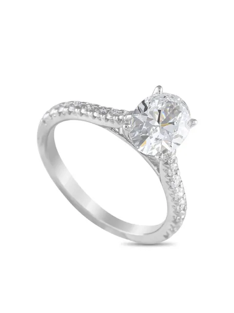 LB Exclusive 14kt Weißgoldring mit Diamant