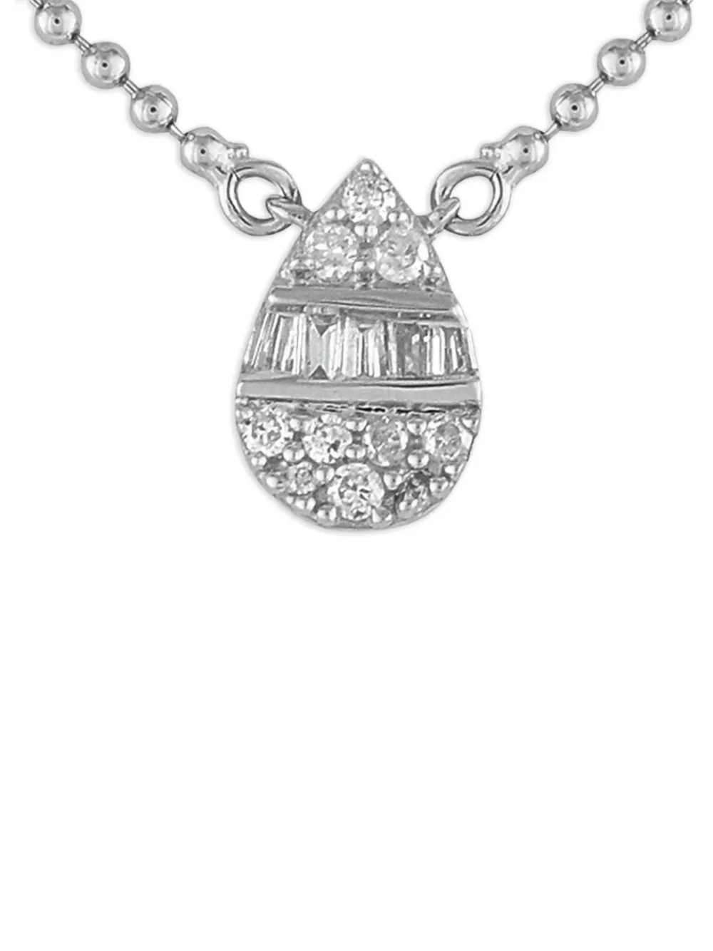 LB Exclusive 14K white gold diamond necklace | Image 2
