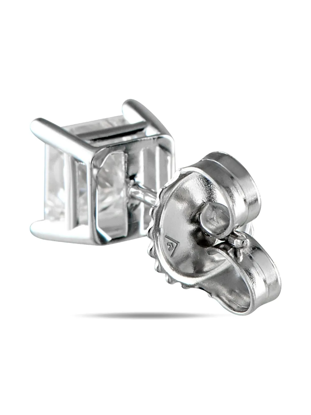 LB Exclusive 14K white gold diamond earrings | Image 2