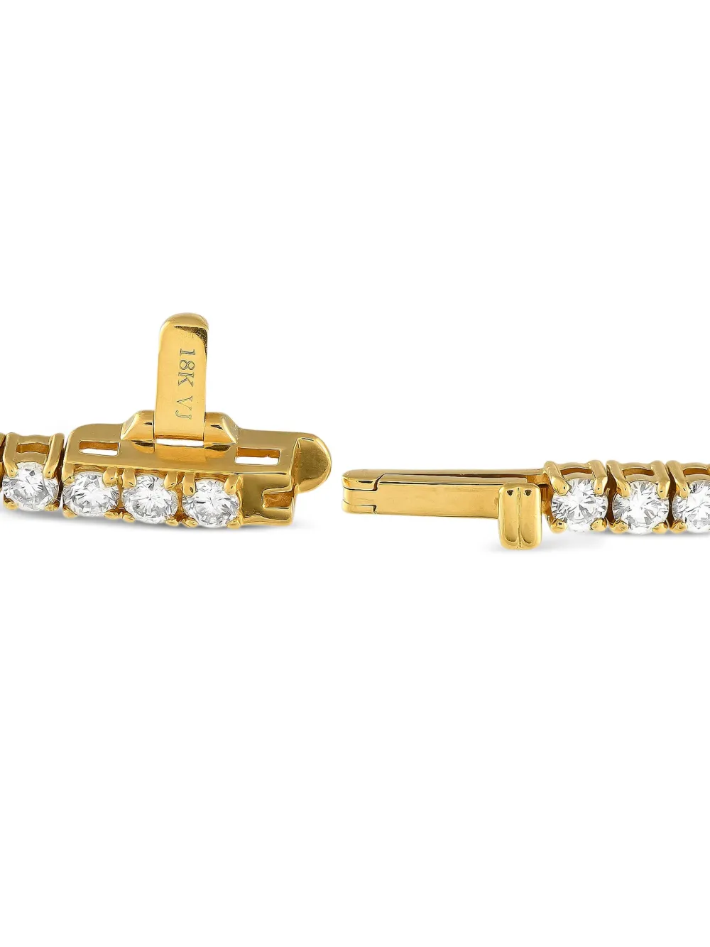 LB Exclusive 14K yellow gold Tennis diamond bracelet | Image 2