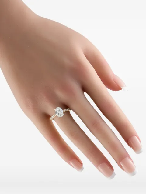LB Exclusive 14K yellow gold diamond ring