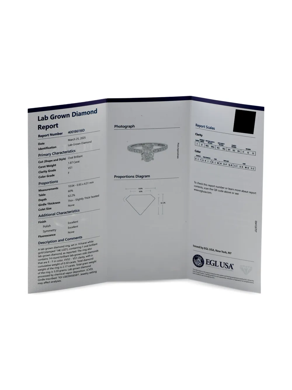 Pre-owned Lb Exclusive 14k White Gold Diamond Ring In Silver