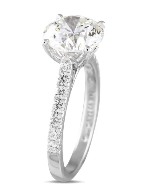 LB Exclusive anillo en oro blanco de 14kt con diamante