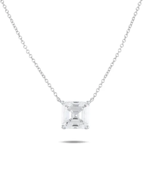 LB Exclusive 14K white gold diamond necklace