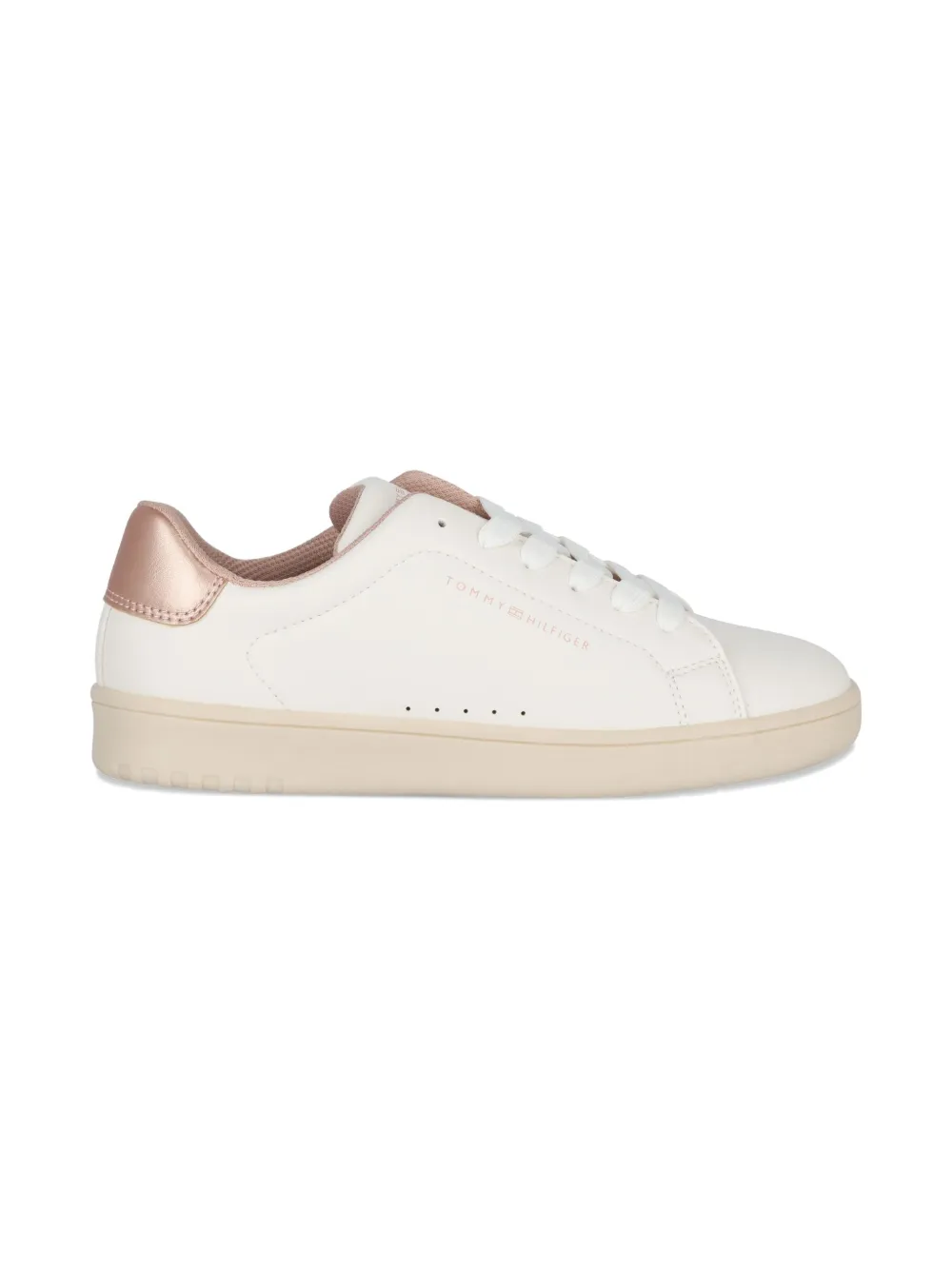 Tommy Hilfiger Junior logo-detail low-top sneakers White