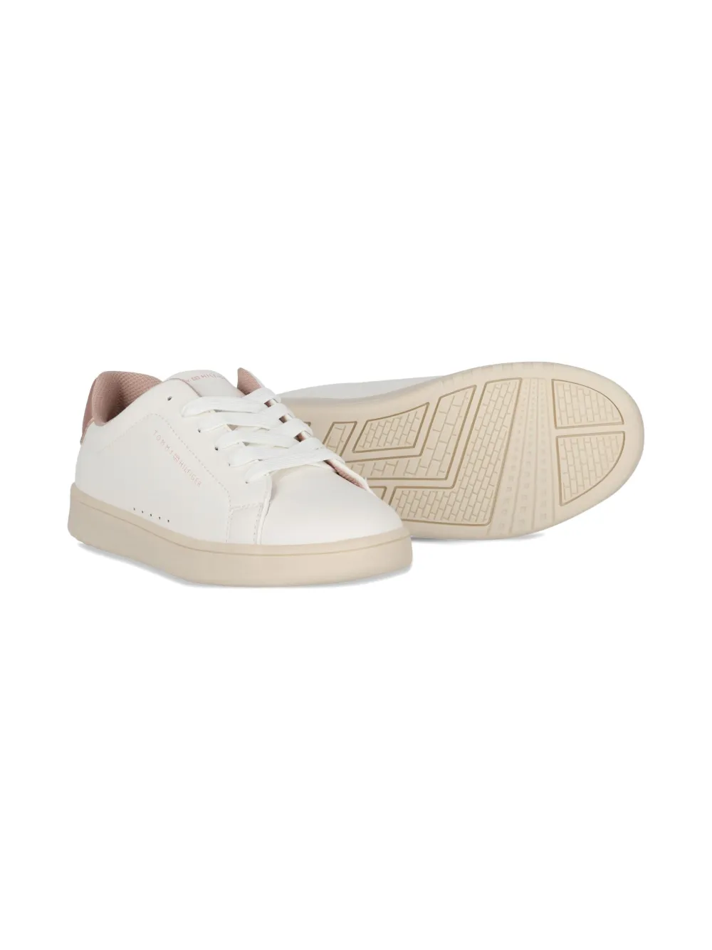 Tommy Hilfiger Junior logo-detail low-top sneakers White