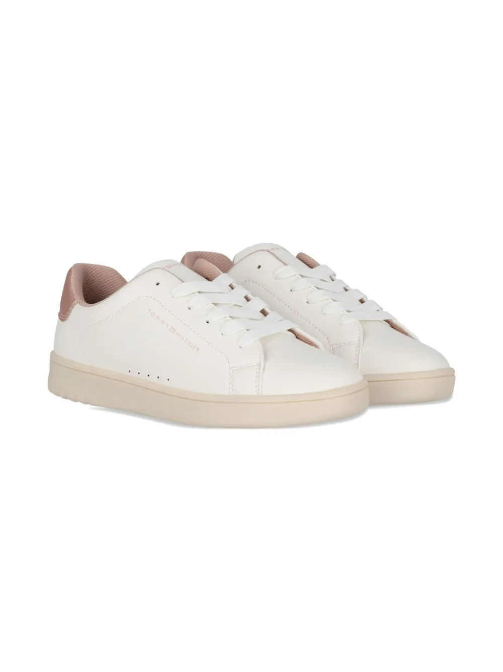 Tommy Hilfiger Junior logo-detail low-top sneakers White