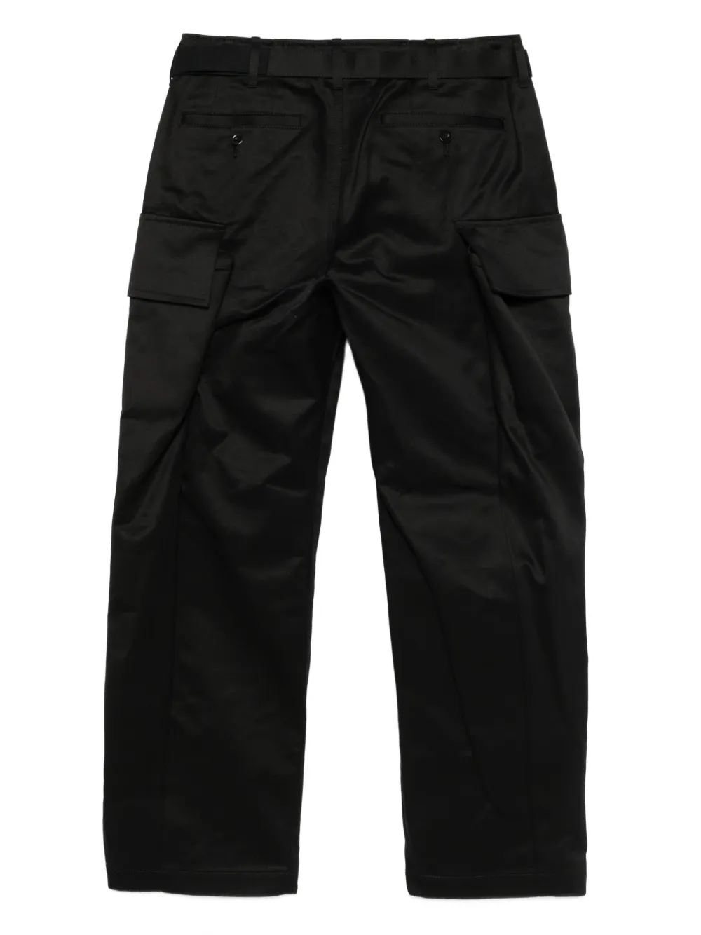 Sacai Broek met cargo zak - Zwart