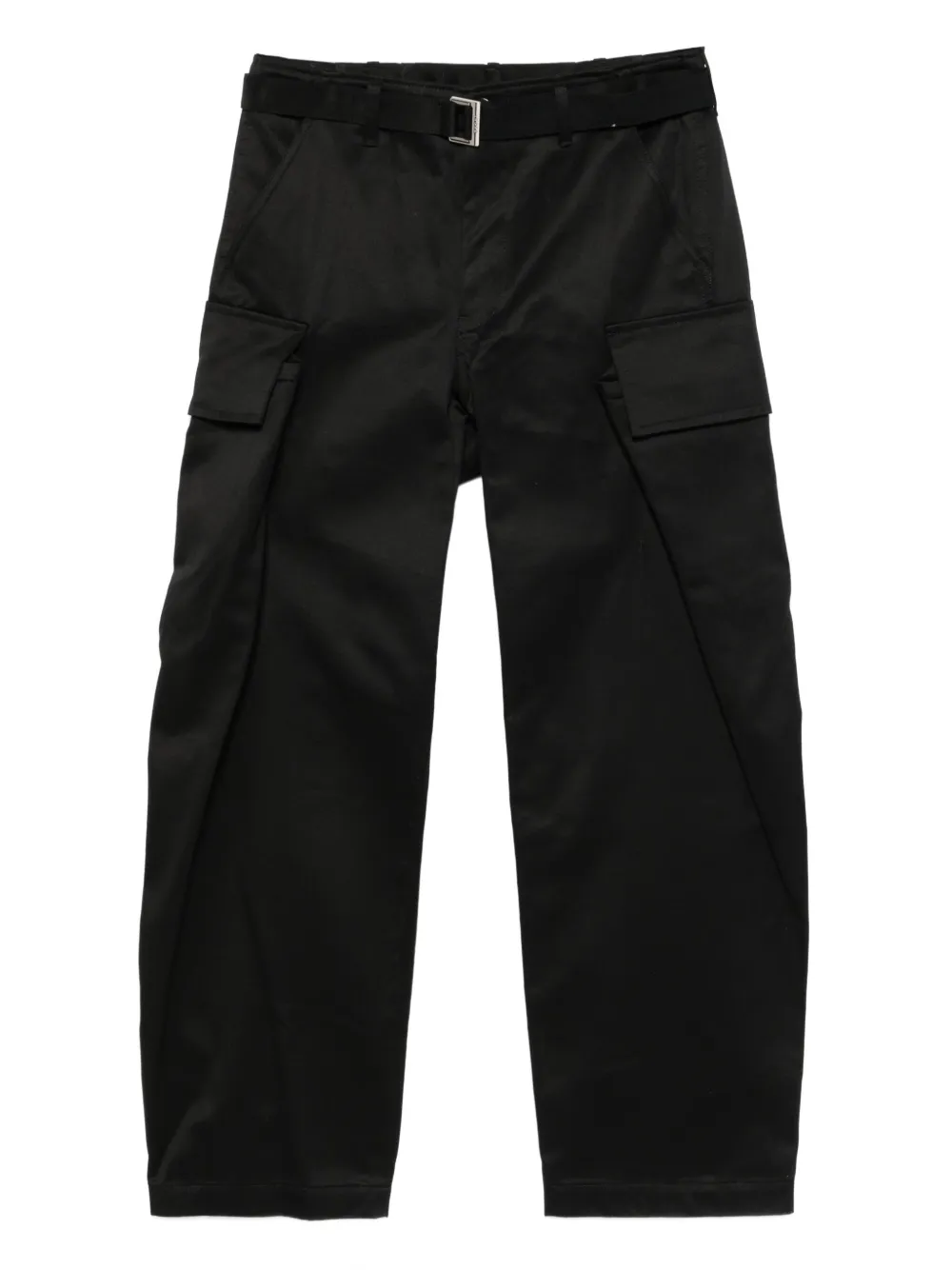 Sacai Broek met cargo zak Zwart