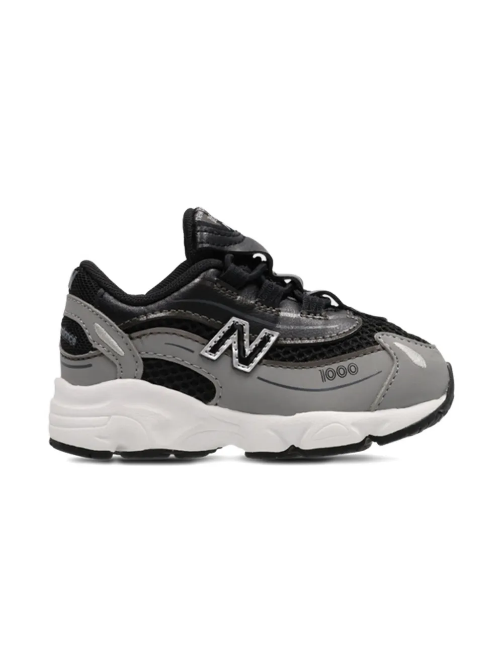 New Balance Kids 1000 metallic-effect sneakers - Zwart